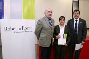 Vanessa receives the Roberto Rocca Fellowship
